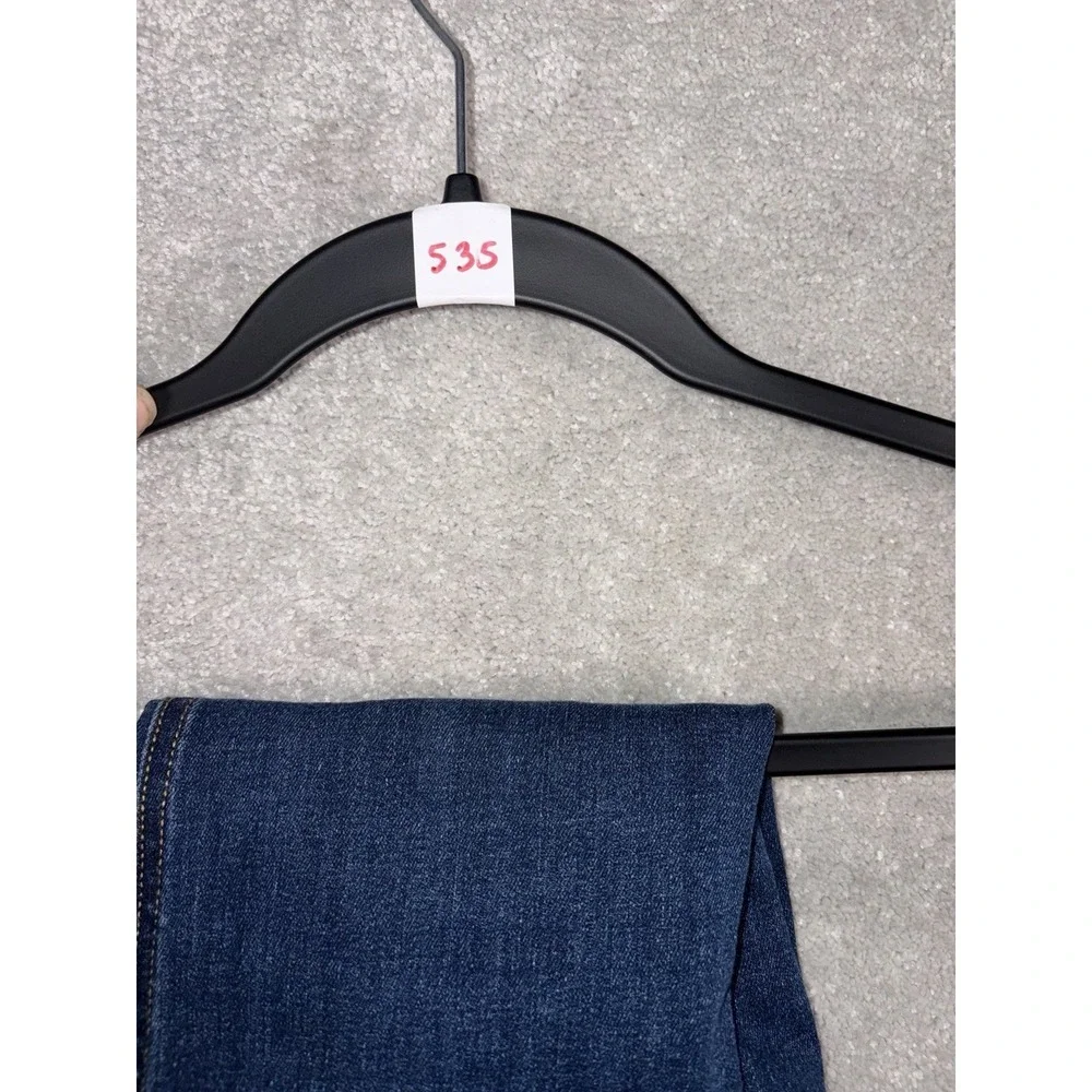 Spanx Flare Jeans Dark Wash High Rise Pull On Stretch Denim 20327‎ Small Petite